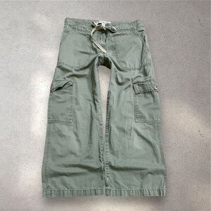 Tommy Hilfiger Green Mid Rise Cargo Style Pants